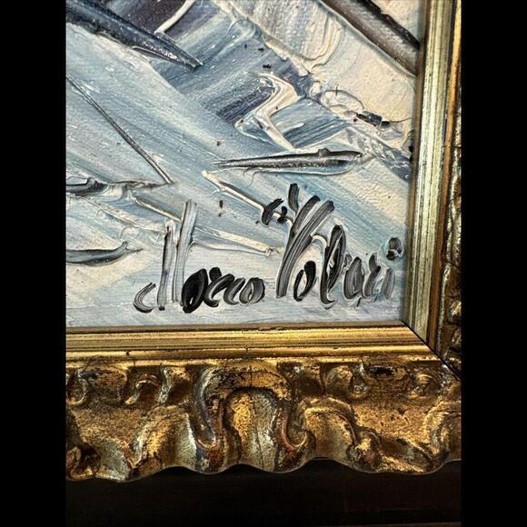 Marco Valeri Painting Fine Art 2002 Original Signed Oil Palette knife on canvas. - Picture 12 of 14